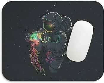 Astronaut Jellyfish Mouse Pad