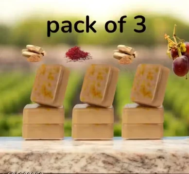 Soap Sandal Wood And Saffron Bath Soap For Glowing Brightening And Refreshing Skin Natural & Paraben Free| Deeply clean pores and remove dirt and grime Pack of 1 (100 gm)