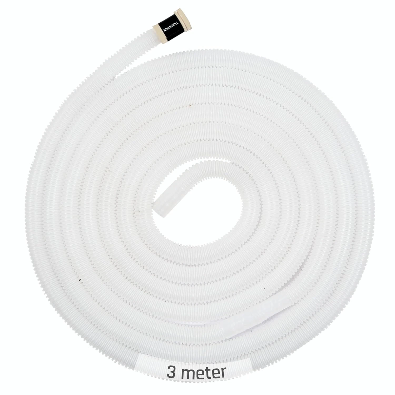 Buildskill 3M Transparent Drain Pipe for Split AC & Window AC, Durable AC Water Drain Pipe, Flexible AC Outlet Drain Water Pipe, Leak Resistant AC Pipe Cover Casing, Easy Install AC Accessories