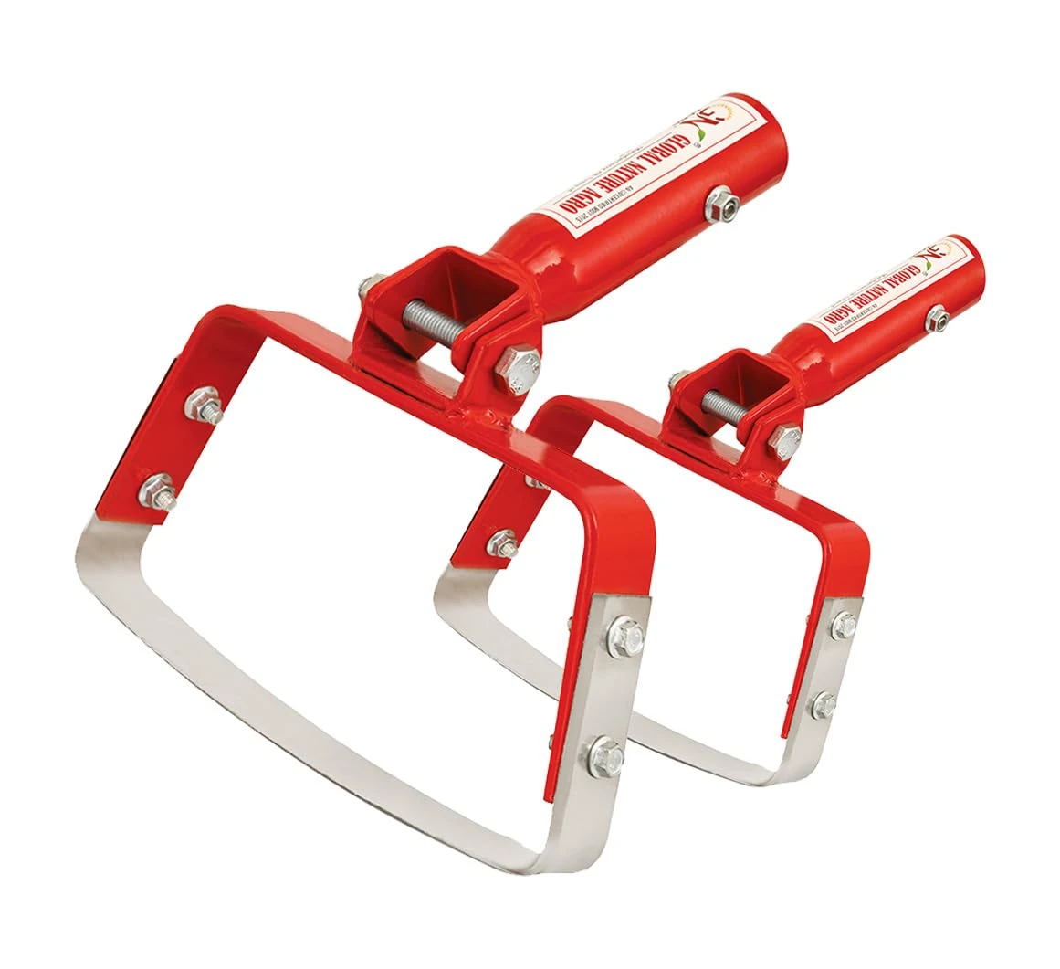 Global Nature Agro Heavy Duty Manual Weeder for Agriculture Stirrup Hoe Combo (7.5 & 3.5 inch) Steel Construction | Krishi Tool for Soil Weeding...