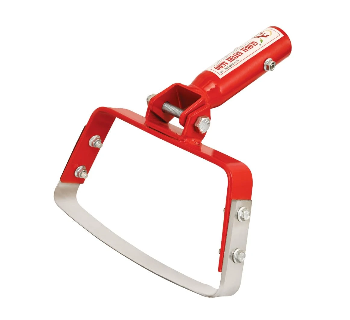 Global Nature Agro Heavy Duty Manual Weeder for agriculture Stirrup Hoe 7.5 Inch | Garden Hoe Tool for Soil Weeding | Sharp High Carbon Steel Blade. Garden...