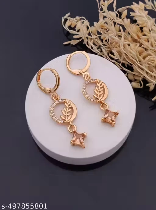 Rose Gold Plated Bali Earrings