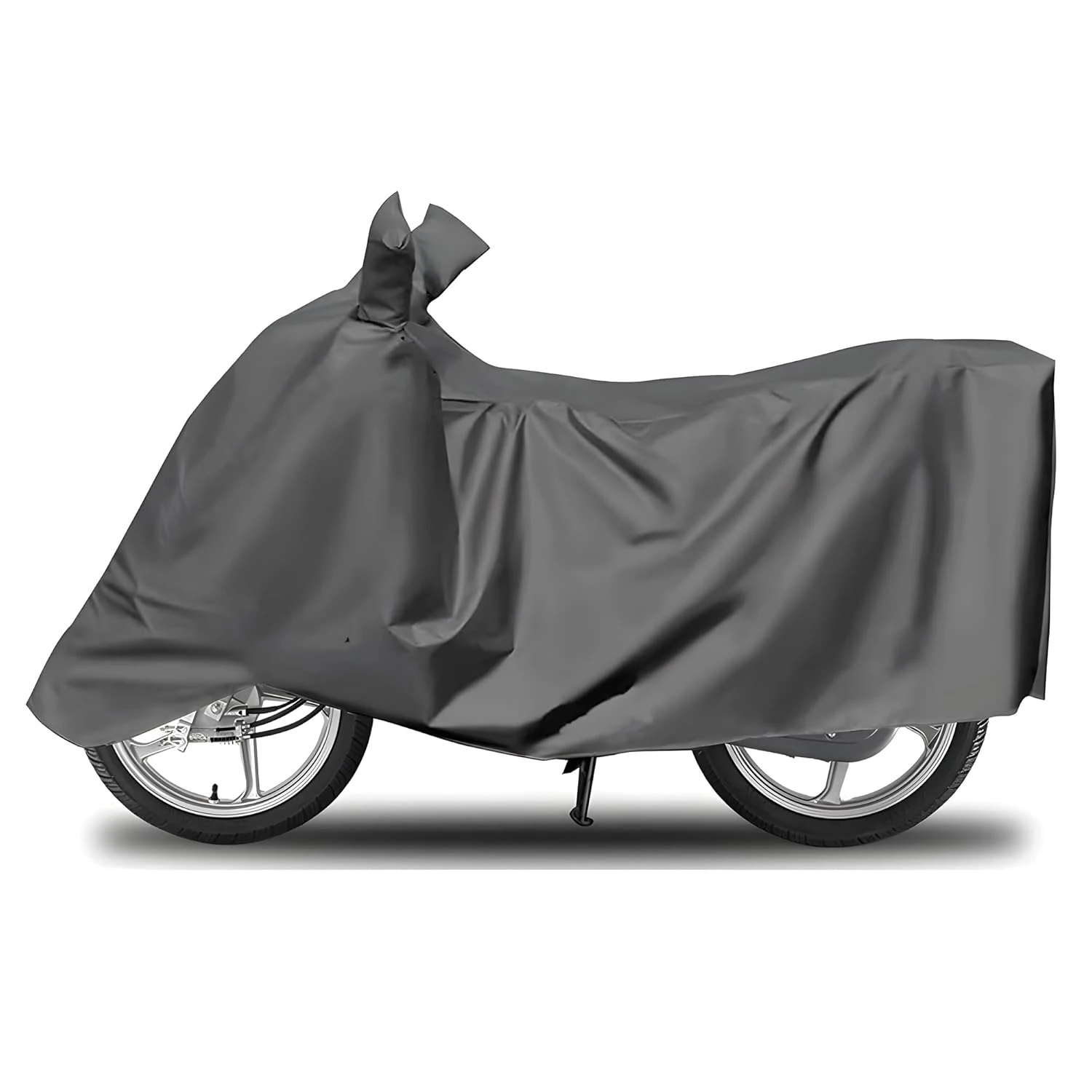 Universal Bike Cover UV Protection & Dustproof Bike Body Cover for Two Wheeler Bike Scooter Scooty Activa (Grey)