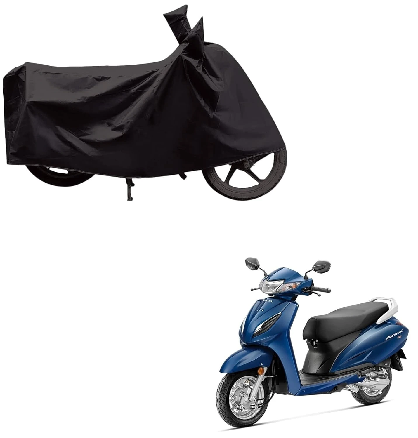 Dust & Waterproof Bike Body Cover with Mirror Pockets for All Scooty Models and All Bike Models (Doesnot Fit Royal Enfield Models)