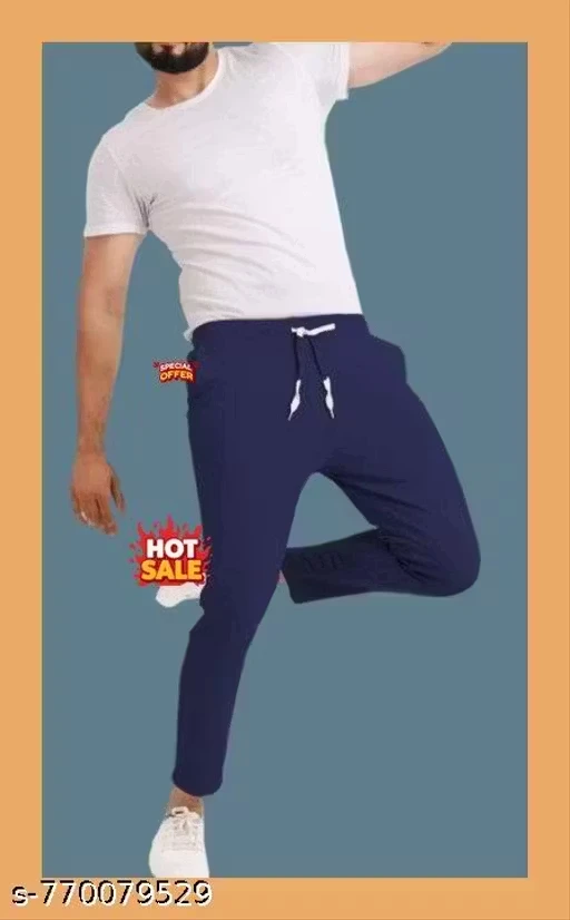 Men's Navy Blue Jogger Pants