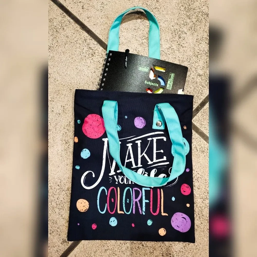 Plain Canvas Fashion Tote Bag