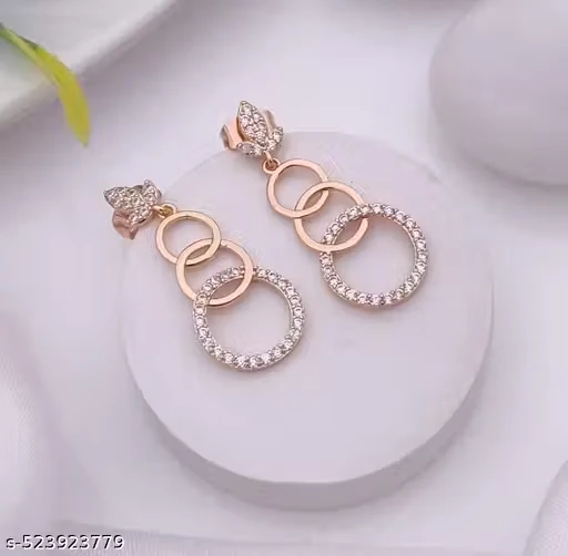 Cubic Zirconia Hand-Crafted Earring