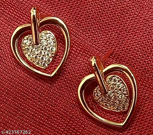 Brass Golden Earrings