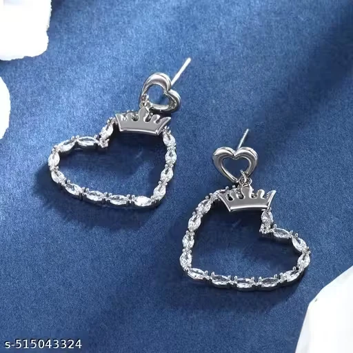 Korean Fashion Heart Earrings