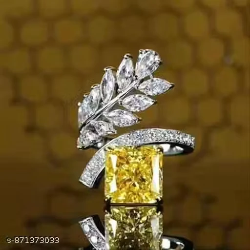 Silver Plated Stone Studded Adjustable Ring BY ENTERCARTS