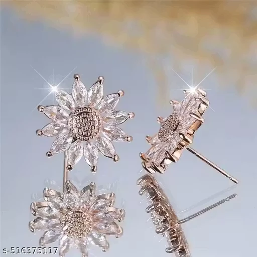 Floral Stud Korean Earrings