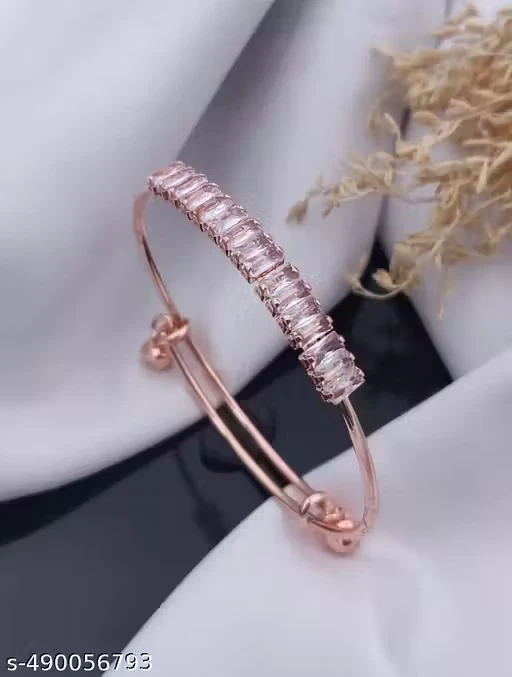 ✨ American Diamond Studded Handcrafted Kada Bracelet for Women ✨