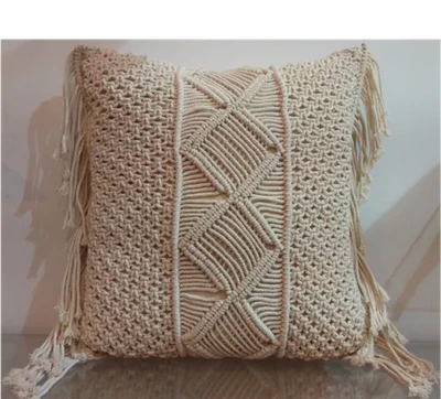Cotton Macrame Cushion Pack of 1