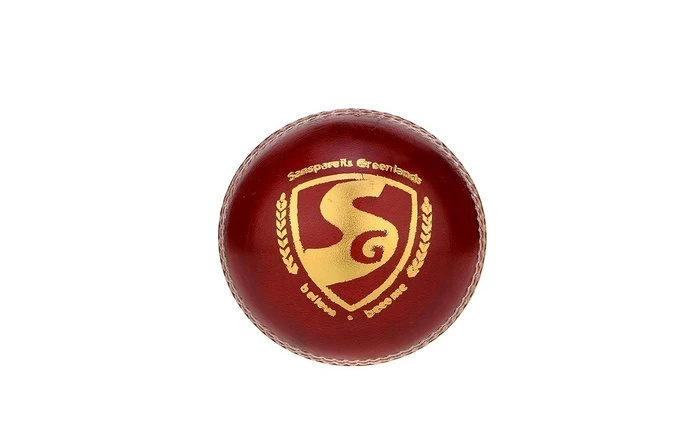 SG Shield 20 Cricket Balls | Colour: Red | Pack Size: Pack of 1 | Water-Resistant Leather Ball | Suitable for Practice Game | Tournament Game Cork