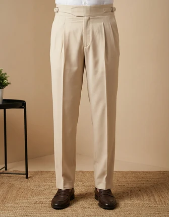 Kapto Men Color Beige Gurkha Pants Size 30