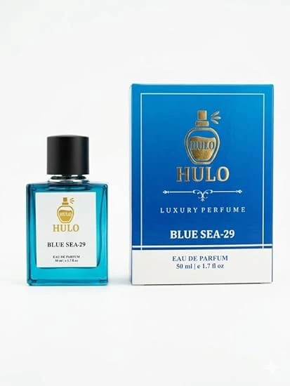 HULO BLUE SEA-29 EAU DE PARFUM | Sweet Vanilla Base & Warm Amber with Rose 50ml