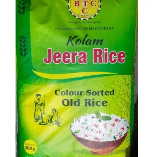 BTC Kolam Jeera Rice Lachkari Steam 30 Kg
