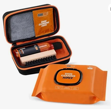 Travel Shoe Cleaning Kit 100 ml Shoe Cleaner & 1 Medium Bristle Shoe Cleaner Brush, White Shoe Cleaning Kit, Shoe Cleaner Kit For Sneakers