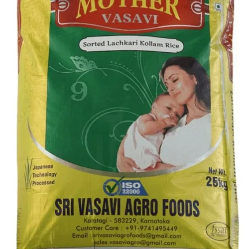 Mother Vasavi Sorted Lachkari Kolam Rice RNR Kolam Steam 26 Kg