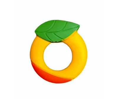 Orange Baby Silicone Teether pack of 1