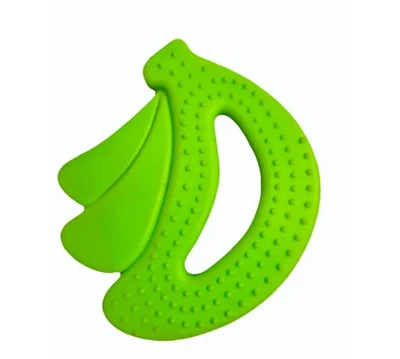 Green Banana Silicon Baby Teether Pack of 1