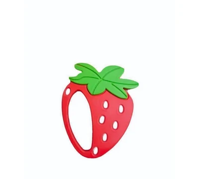 Strawberry Silicon Baby Teether
