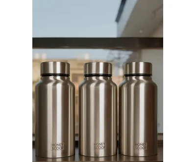 500ml Stainless Steel Water Bottle Pack of 3
