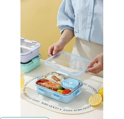 3 Compartment Lunch Box Pack of 1