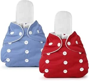 cloth diapers for babies | baby cloth diapers | washable, reusable diaper for new born baby, 0 to 3 years | Pack of 2 cloth diaper with pack of 2 Inserts Pads