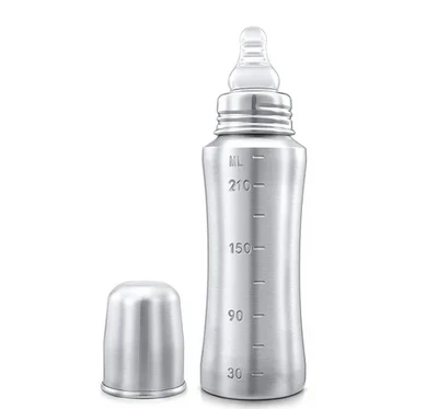 240ml Stainless Steel Feeding Bottle Pack of 1