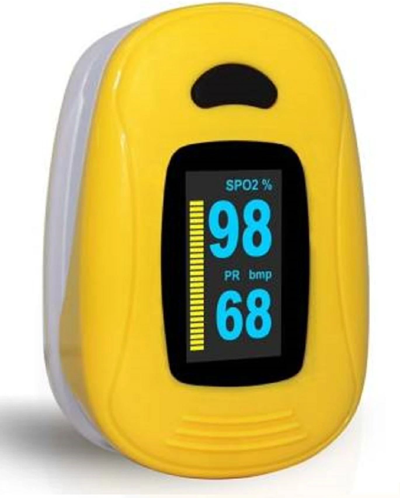 Heal Force Pulse Oximeter A3 Blood Oxygen Saturation Monitor Fingertip SpO2 & Pulse Monitor Pulse Oximeter (Yellow)