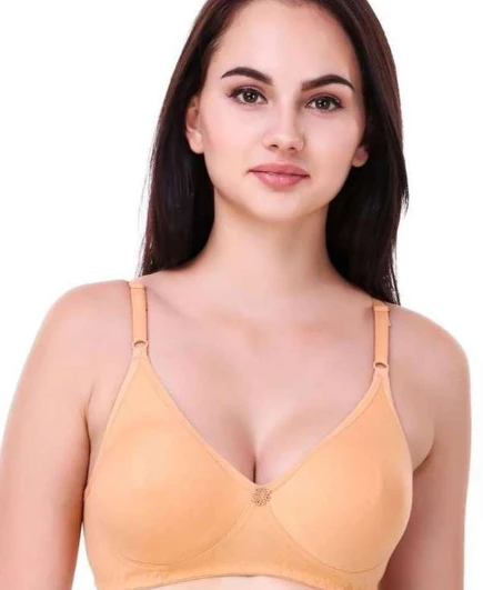 Sonimold Wirefree Encircled Cotton Shape & Support Non Padded Bra for Women Size 32B