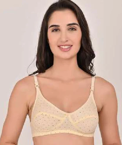 Women's Cotton Rich Padded Non-Wired Push-Up T-Shirt Bra Multiway Size 32B