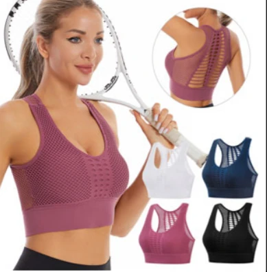 Polycotton Padded Wire Free Push Up Racer Back Sports Bra for Women's/Girls (Gym, Yoga, Running, Workout) Size M