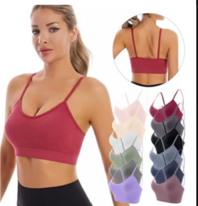 Sports Bra Shockproof Breathable Running Vest Yoga Top Wire Free Fitness Yoga Bra for Women (in, Numeric, 32)