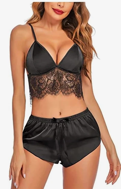 Women Girl Stylish Sexy Bra Non Padded Net and Non Wired Bra with Nikker Hot Panty for Women | Everyday, Special Occasion Regular Full Coverage Ladies Bra and Panty Lingerie Set for Honeymoon