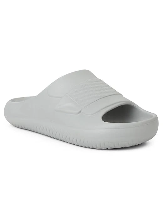 Casual Slider For Men - off White | Slip-on/Flip Flops - Durable and Lightweight | Comfortable and Soft Outsole for Everyday Wear - Stylish Footwear