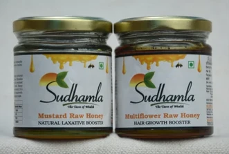 SUDHAMLA RAW HONEY 250 g Pack of 2