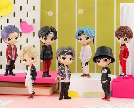 Bts Mini Series Action Figures - High Quality Vinyl, 6x4x14 Cm | Complete Set Of 7 Iconic Bts Dolls With Unique Details For Collectors And Fans