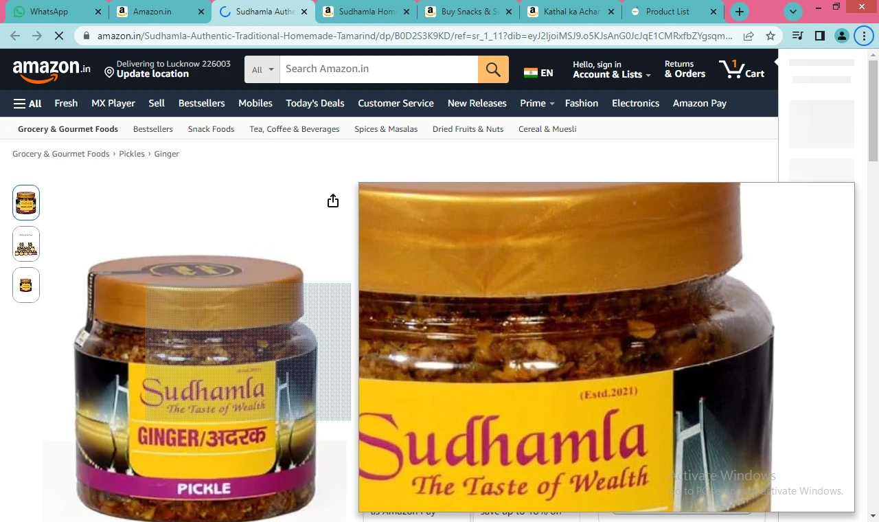 SUDHAMLA RAW HONEY 250g Pack of 1