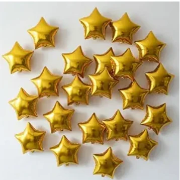 Flyloons 25 pcs Golden Metallic Chrome Balloons for Birthday Decoration items celebration Anniversary Girls Boys Men Women
