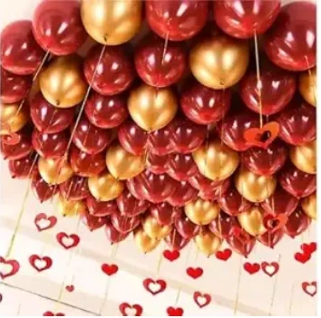 Flyloons 25 pcs Golden Metallic Chrome Balloons for Birthday Decoration items celebration Anniversary Girls Boys Men Women