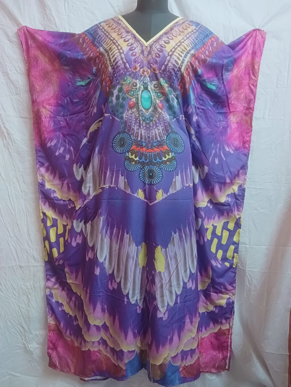 Women's Digital Print Kaftan/Bikini Coverup