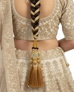 Decorative paranda designed for women, brides, and girls to enhance traditional braided hairstyles and choti styles for weddings, festivals, and special cultural celebrations
