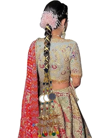 Traditional Punjabi Paranda for Women & Girls Handmade Hair Parandi Choti Bridal Wedding Braid Extension Ethnic Hair Accessory for Parties & Festivals