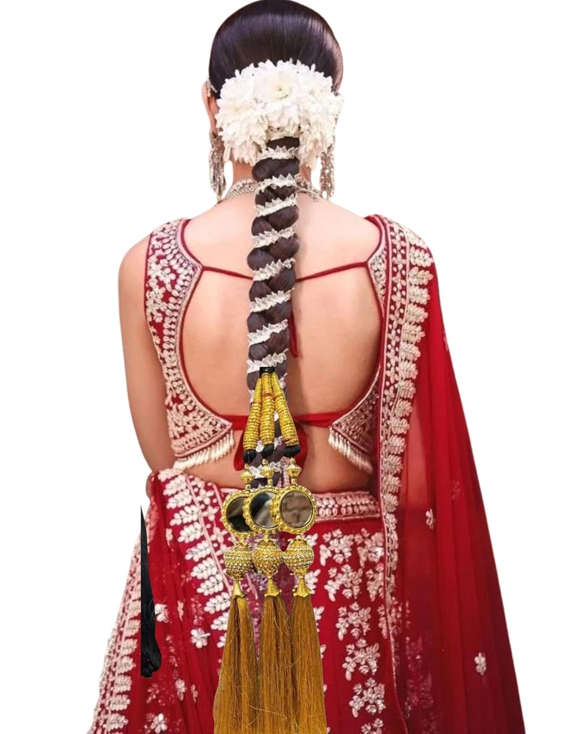 Traditional Hair Accessory: Paranda hair extension designed for women and girls, perfect for ethnic wear, weddings, festivals, and traditional celebrations