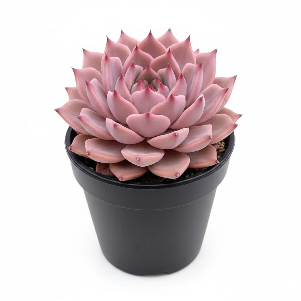 Live Laxmi Kamal Succulent Plant with Pot | Original Lakshmi Kamal Good Luck Vastu Plant | Decorative Indoor Succulent for Home Office Desk Décor | Low Maintenance Lucky Plant | Pack of 1