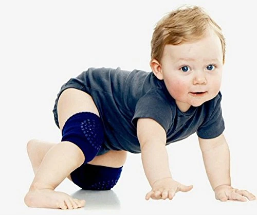 1 Pair Apple Baby Knee Pads for Crawling - Anti Slip Leg Protector Knee High Elastic Sponge Kneepads Adjustable Elastic Leg Warmers,Unisex Soft Breathable Safety Pads for Safety Walking