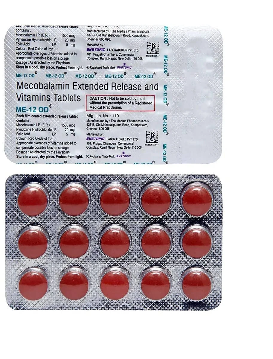 ME-12 OD - Strip of 15 Tablets
